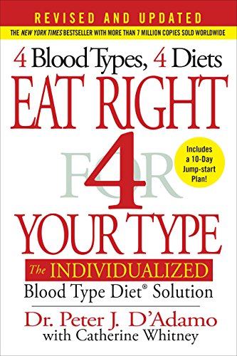  Eat Right 4 Your Type (Revised and Updated): The Individualized Blood Type Diet Solution  by Dr. Peter J. D'Adamo